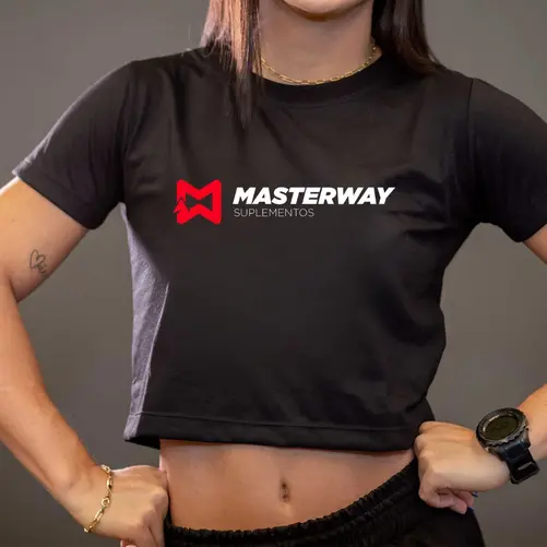 Cropped Feminino Preto - Masterway Suplementos