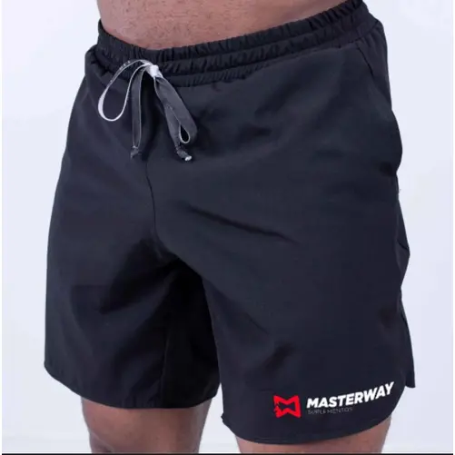 Bermuda Masculina Preta - Masterway Suplementos