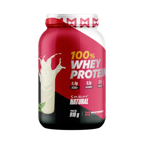 Whey Protein Concentrado Pote 910g - Masterway Suplementos